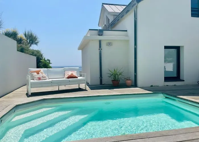 Villa L'ecrin Marin : Vue Exceptionnelle Sur L'ocean Batz-sur-Mer